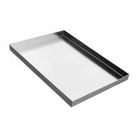 Yqyc Raccogli Condensa, Vaschetta Condensa Condizionatore, Vassoio di Ricambio per Moto Antiruggine Color Argento per Pavimento del Garage(40x20x2cm/15x7x1in)