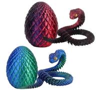 YQYCE 2 uova di serpente stampate 3D, 30 cm, pratiche ed estetiche per la decorazione della casa, collezione e miglioramento quotidiano, adatte per qualsiasi scena decorativa