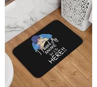 YQZQJEXW Ho messo in pausa il mio anime solo per essere qui. Maglietta anime divertente. Zerbini eleganti. Tappeti da bagno. Tappeti moderni.