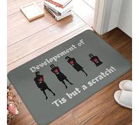 YQZQJEXW Monty Python Development Of Tis But A Scratch Tappetino antiscivolo per ingresso cucina Tappetini per piedi da bagno