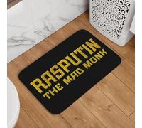 YQZQJEXW Rasputin il monaco pazzo martello orrore nero eleganti zerbini tappetini da bagno tappeti mandala