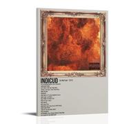 YRAEYWAER Kid Cudi Indicud Poster decorativo estetico per soggiorno, camera da letto, soggiorno, camera da letto, soggiorno, decorazione artistica da parete, 20 x 30 cm, stile cornice
