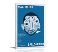 YRAEYWAER Mac Miller (1) Poster decorativo estetico per soggiorno, camera da letto, soggiorno, camera da letto, soggiorno, decorazione artistica da parete, 20 x 30 cm, stile cornice