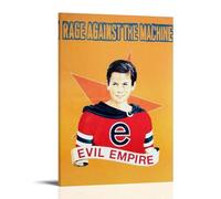 YRAEYWAER Poster decorativo da parete Rage Against The Machine Evil Empire, decorazione artistica da parete per soggiorno, camera da letto, soggiorno, camera da letto, soggiorno, 60 x 90 cm, con