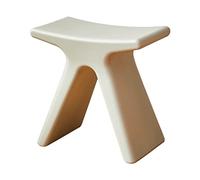 YRCHang Impermeabile Bagno Sgabello Doccia,Sgabello Basso di Plastica Creativo, Comodo Antiscivolo Forte Cambio Scarpe Sedile per Il Soggiorno Camera da Letto Cucina, 43,5×24×41,5cm(Color:Grigio)