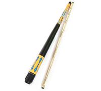 YRCHang Stecca da Biliardo 120CM, 2 Pezzo Punta da 10mm Snooker Corta Stecche da Biliardo 1/2 Joint in Legno Duro per Giovani E Adulti, Ideale per Spazi Ristretti E Giovani(Color:Giallo)