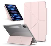 YRDUKJFDJ Borsa e Custodia per Tablet PC for iPad PRO 12.9 inch (2022/2021/2020) Detachable Magnetic Tablet PC Cases Multi-Angle Viewing Clear Transparent Back Shell Shockproof Case(Pembe)