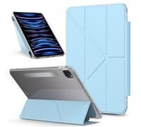 YRDUKJFDJ Borsa e Custodia per Tablet PC for iPad PRO 12.9 inch (2022/2021/2020) Detachable Magnetic Tablet PC Cases Multi-Angle Viewing Clear Transparent Back Shell Shockproof Case(Light Blue)