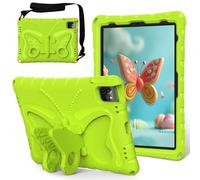 YRDUKJFDJ Borsa e Custodia per Tablet PC Kids Case for iPad Air 11inch (M3 2025 7th/M2 2024 6th), Lightweight Eva Rugged Shockproof Protective Cover with Shoulder Strap Cases Stand Cover(Grass Green)
