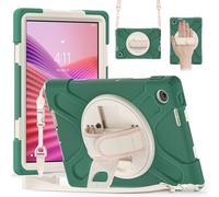 YRDUKJFDJ Custodia for Lenovo Tab S10 10.1 TB-311XU/K10C TB-311FU 2025 2024, Custodia Robusta Antiurto e anticaduta con Tracolla, Custodia Protettiva for Bambini in Silicone(Ye?Il)