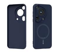 YRDUKJFDJ Custodia Posteriore del Telefono Magnetic Case Compatible with Huawei Pura 70 Ultra, Soft Anti-Scratch Microfiber Lining, Slim Liquid Silicone Shockproof Protective Cover(Deep Blue)