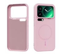YRDUKJFDJ Custodia Posteriore del Telefono Magnetic Case Compatible with Xiaomi 17 PRO Max, Soft Anti-Scratch Microfiber Lining, Slim Liquid Silicone Shockproof Protective Cover(Pembe)