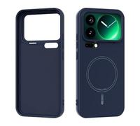 YRDUKJFDJ Custodia Posteriore del Telefono Magnetic Case Compatible with Xiaomi 17 PRO Max, Soft Anti-Scratch Microfiber Lining, Slim Liquid Silicone Shockproof Protective Cover(Deep Blue)