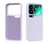 YRDUKJFDJ Custodia Posteriore del Telefono Magnetic Case Compatible with Xiaomi 17 PRO, Soft Anti-Scratch Microfiber Lining, Slim Liquid Silicone Shockproof Protective Cover(Mor)