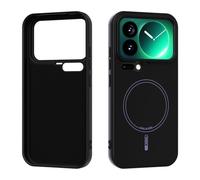 YRDUKJFDJ Custodia Posteriore del Telefono Magnetic Case Compatible with Xiaomi 17 PRO, Soft Anti-Scratch Microfiber Lining, Slim Liquid Silicone Shockproof Protective Cover(Siyah)