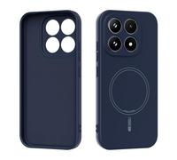 YRDUKJFDJ Custodia Posteriore del Telefono Magnetic Case Compatible with Xiaomi 17, Soft Anti-Scratch Microfiber Lining, Slim Liquid Silicone Shockproof Protective Cover(Deep Blue)
