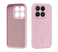 YRDUKJFDJ Custodia Posteriore del Telefono Magnetic Case Compatible with Xiaomi 17, Soft Anti-Scratch Microfiber Lining, Slim Liquid Silicone Shockproof Protective Cover(Pembe)