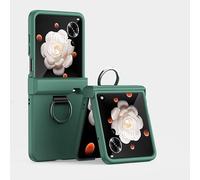 YRDUKJFDJ Filp Case - Custodia rigida per telefono in PC con supporto e protezione per cerniera per Honor Magic V, custodia ultra sottile e pieghevole, design sottile, antiurto e anti-caduta (verde)