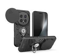 YRDUKJFDJ for Honor Magic 8 Case with Kickstand & Slide Camera Cover, Shockproof Military-Grade Case Rugged Protective Cover for Honor Magic 8 Phone(Siyah)