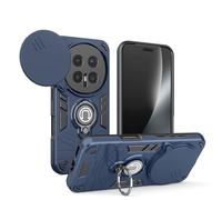 YRDUKJFDJ for Honor Magic 8 PRO 5G Case with Kickstand & Slide Camera Cover, Shockproof Military-Grade Case Rugged Protective Cover for Honor Magic 8 PRO 5G Phone(Mavi)