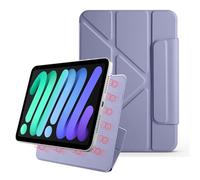 YRDUKJFDJ for iPad Mini (6th Generation) 8.3-inch,Magnetic Attachment Slim Trifold CAS Auto Wake/Sleep,Multi-Viewing Angles,Slim Light Shell Cover(Mor)