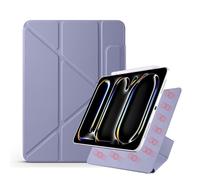 YRDUKJFDJ for iPad PRO 11 M4(2024 Model),Magnetic Attachment Slim Trifold CAS Auto Wake/Sleep,Multi-Viewing Angles,Slim Light Shell Cover(Mor)