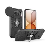 YRDUKJFDJ for Nothing Phone 4a Case with Kickstand & Slide Camera Cover, Shockproof Military-Grade Case Rugged Protective Cover for Nothing Phone 4a Phone(Siyah)