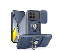 YRDUKJFDJ for Xiaomi Poco F8 PRO/Rrdmi K90 Case with Kickstand & Slide Camera Cover, Shockproof Military-Grade Case Rugged Protective Cover for Xiaomi Poco F8 PRO/Rrdmi K90 Phone(Mavi)