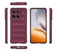 YRDUKJFDJ Porta Cellulare Filp Case for Motorola Edge 60 Fusion 5G Phone Case Silicone Slim Cover Full Body Protection Shock Resistant Scratch Resistant Soft Inner Fiber Flocking Cases(Mor)