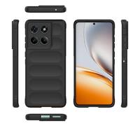 YRDUKJFDJ Porta Cellulare Filp Case for Motorola Edge 60 Fusion 5G Phone Case Silicone Slim Cover Full Body Protection Shock Resistant Scratch Resistant Soft Inner Fiber Flocking Cases(Siyah)