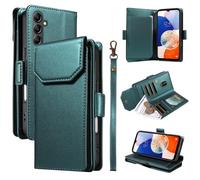 YRDUKJFDJ Porta Cellulare Filp Case for Samsung Galaxy A14 5G 4G Wallet Case with Card Holder for Women And Men, Fashion PU Leather Cover Side Buckle Hand Strap Wallet Phone Cases(Ye?Il)
