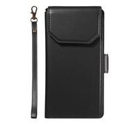 YRDUKJFDJ Porta Cellulare Filp Case for Samsung Galaxy S20 Ultra Wallet Case with Card Holder for Women And Men, Fashion PU Leather Cover Side Buckle Hand Strap Wallet Phone Cases(Siyah)