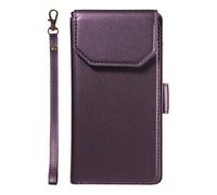 YRDUKJFDJ Porta Cellulare Filp Case for Samsung Galaxy S22 Ultra Wallet Case with Card Holder for Women And Men, Fashion PU Leather Cover Side Buckle Hand Strap Wallet Phone Cases(Mor)