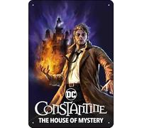 YRENBIYYONZ Constantine: The House of Mystery (2022) Targa in metallo con scritta "The House of Mystery" (lingua italiana non garantita), decorazione da parete vintage retrò, 20,3 x 30,5 cm