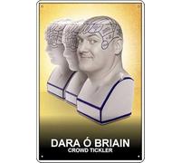 YRENBIYYONZ Dara Ó Briain: Crowd Tickler (2015) Targa in metallo metallo targa 20,3 cm x 30,5 cm vintage retrò decorazione da parete