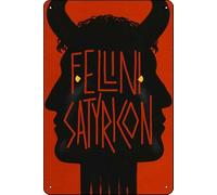 YRENBIYYONZ Fellini Satyricon (1969) Targa in metallo metallo targa 20,3 x 30,5 cm vintage retrò decorazione da parete