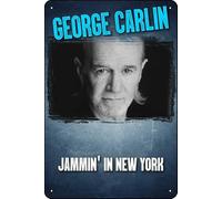 YRENBIYYONZ George Carlin: Jammin' in New York (1992) Targa in metallo metallo targa 20,3 x 30,5 cm vintage retrò decorazione da parete