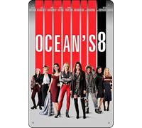 YRENBIYYONZ Ocean's Eight (2018) Show Placca Poster Metallo Targa Targa Metallo 20,3 cm x 30,5 cm Decorazione da Parete Vintage Retro