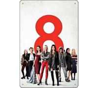 YRENBIYYONZ Ocean's Eight (2018) Show Placca Poster Metallo Targa Targa Metallo 20,3 cm x 30,5 cm Decorazione da Parete Vintage Retro