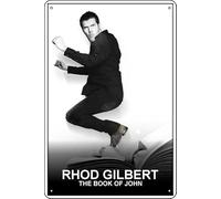 YRENBIYYONZ Rhod Gilbert: The Book Of John (2022) Targa in metallo con scritta in lingua inglese "The Book Of John (2022"), decorazione da parete vintage retrò da 20,3 x 30,5 cm