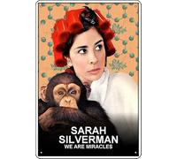 YRENBIYYONZ Sarah Silverman: We Are Miracles (2013) Targa in metallo metallo targa 20,3 x 30,5 cm vintage retrò decorazione da parete
