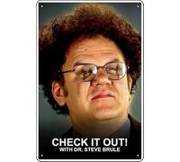 YRENBIYYONZ Targa in metallo con scritta "Check It Out! with Dr. Steve Brule (2010) Show Placca Poster Metallo Targa 20,3 cm x 30,5 cm Decorazione da Parete Vintage Retro