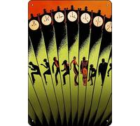 YRENBIYYONZ Targa in metallo con scritta in lingua inglese "Agatha Christie's Seven Dials Mystery (1981), decorazione da parete vintage retrò, 20,3 x 30,5 cm