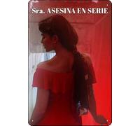 YRENBIYYONZ Targa in metallo con scritta in lingua inglese "Mrs. Serial Killer (2020), decorazione da parete vintage retrò, 20,3 x 30,5 cm