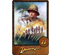 YRENBIYYONZ Targa in metallo con scritta in lingua inglese "The Adventures of Young Indiana Jones: Oganga, The Giver and Taker of Life (1999), decorazione da parete vintage retrò 20,3 x 30,5 cm