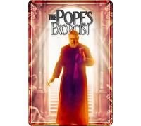 YRENBIYYONZ Targa in metallo con scritta in lingua inglese "The Pope's Exorcist (2023), 20,3 x 30,5 cm, decorazione da parete retrò vintage