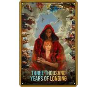YRENBIYYONZ Targa in metallo con scritta in lingua inglese "Three Thousand Years of Longing (2022), 20,3 x 30,5 cm, decorazione da parete retrò vintage