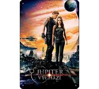YRENBIYYONZ Targa in metallo con scritta "Jupiter Ascending (2015), decorazione da parete vintage retrò, 20,3 x 30,5 cm