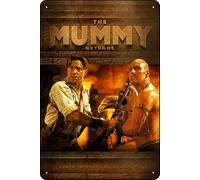 YRENBIYYONZ Targa in metallo con scritta "The Mummy Returns (2001), 20,3 x 30,5 cm, decorazione da parete vintage retrò
