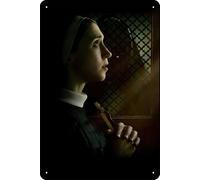 YRENBIYYONZ Targa in metallo con scritta "The Nun II (2023), 20,3 x 30,5 cm, decorazione da parete vintage retrò